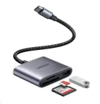 UGREEN CM387 černá / čtečka paměťových karet / USB-C / SD/TF + USB (80798)