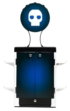 Numskull Gaming Locker černá/modrá/bílá / Stojan na hry pro PS5 (5056280422501)