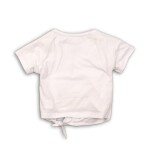 Tričko dívčí s krátkým rukávem, Minoti, PALM 2, bílá - 68/80 | 6-12m