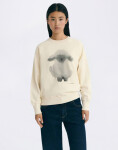 Thinking MU Cloud Sheep Bonnie Sweatshirt WHITE S