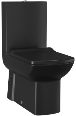 SAPHO - LARA WC kombi, spodní/zadní odpad, černá mat LR360-01
