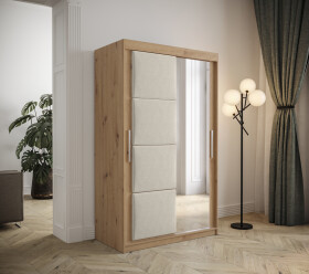Šatní skříň Abi Tapi Barva korpusu: Dub artisan, Rozměry: 150 cm, Dveře: Manila 02