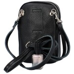 Luxusní dámské kožené MINI crossbody Lucho, černá