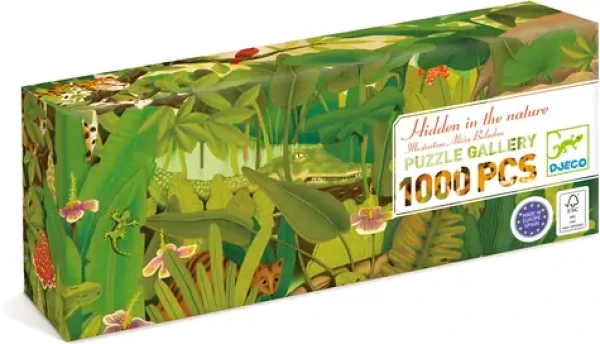 DJECO Panoramatické puzzle Indická džungle