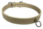 HUHUBAMBOO Obojek Exclusive béžový L / Pro chrty / 16 mm x 31-44 cm / Hovězí kůže (355506)