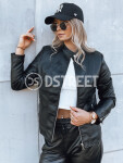 TRENDY FUSION dámská kožená bunda černá Dstreet TY3896 Velikost: S