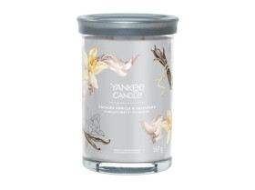 YANKEE CANDLE Smoked Vanilla Cashmere svíčka 567g / 2 knoty (Signature tumbler velký )