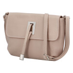 Módní malá dámská kožená crossbody Victorien starorůžová