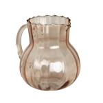 Strömshaga Skleněný džbán Tyra Pink 1350 ml, růžová barva, oranžová barva, sklo