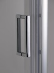 HOPA - 3-dílné sprchové dveře do niky MELIDE - BARVA rámu - Chrom/Leštěný hliník (ALU), Rozměr A - 110 cm, Směr zavírání - Univerzální Levé / Pravé, Výplň - Čiré bezpečnostní sklo - 5 mm OLBMELID110CC