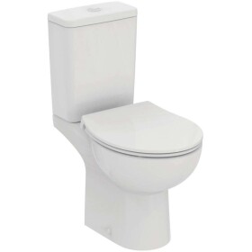 IDEAL STANDARD - Eurovit WC kombi se sedátkem SoftClose, vario odpad, spodní napouštění, RimLS+, bílá W007301