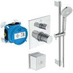 IDEAL STANDARD - CeraTherm Sprchový set s termostatem pod omítku, s tělesem, 3 proudy, chrom A7599AA