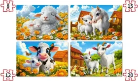 Castorland 041060 Puzzle Milující zvířátka 4v1