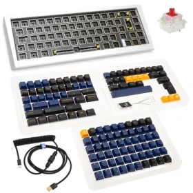 Ducky Outlaw 65 Barebone / RGB / ANSI Layout / 1100g / stříbrná (PKOU2367AST-ANSI02)