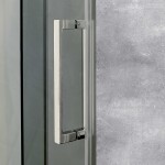 Aquatek - TEKNOSOFT B2 125 - Luxusní sprchové dveře zasouvací 122-126cm, sklo 8mm TEKNOSOFTB2125
