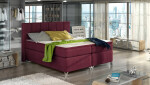 Boxspring Basilio Rozměr: 180 x 200 cm, látka: Riviera 36, Varianta: Bez LED osvětlení