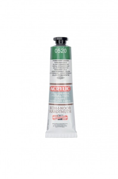 Akrylová barva Koh-i-Noor 40 ml - zelená permanentní 0520