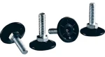 Rittal Vyrovnávací nožka M12 / Vyrovnávací nožka / Výška 18-43 mm / Nosnost 300 kg / Nerez / Sada 4 ks (4612000)
