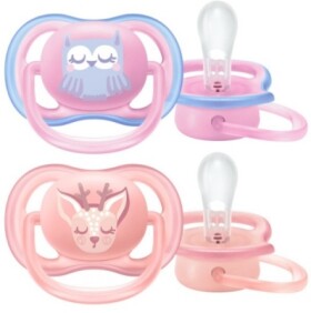 Philips AVENT Šidítko Ultra air Pastel 0-6m, 2 ks - dívka