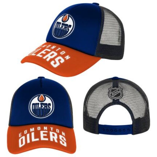 Outerstuff Dětská kšiltovka Edmonton Oilers NHL True Retro Meshback Trucker