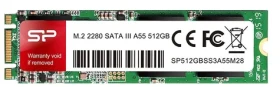 Silicon Power M.2 2280 A55 512GB / Interní SSD / 2.5 / SATA III / čtení:560MBs / zápis:530MBs / TLC (SP512GBSS3A55M28)