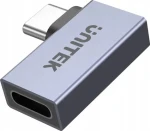 Unitek Adaptér USB-C na USB-C 90° plochý / Adaptér / 40 Gbps (A1040GY01)