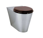 SANELA - Nerezová WC WC stojící, antivandal, nerez SLWN 03