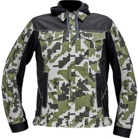 CRV Cerva Cerva Neurum Camouflage Bunda s kapucí tmavě olivová