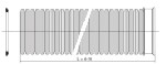 MIDAS Korugovaná trouba Ecopal PE SN8 DN 350 x 6000 mm (350/300) vč hrdla a těsnění