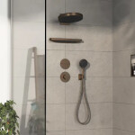 HANSGROHE - ShowerSelect Comfort Termostatická baterie pod omítku, kartáčovaný bronz 15559140