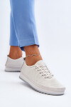 Kožené Sportovní Dámské Tenisky Beige Lalnai 39