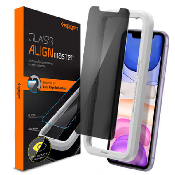 Spigen AlignMaster Privacy ochranné sklo pro Apple iPhone 11 (AGL00103)