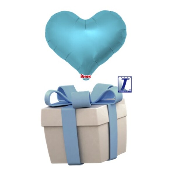 Létající balónek srdce světlemodré metalické 35 cm - TAKARA KOSAN Létající balónek srdce světlemodré metalické 35 cm - TAKARA KOSAN