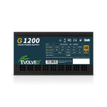 EVOLVEO G1200, zdroj 1200W, 80+ GOLD, ATX 3.1, aPFC, 140 mm ventilátor, plně modulární, záruka 3 roky, černý