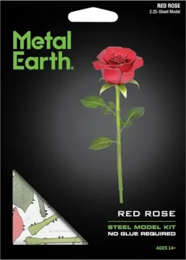 METAL EARTH 3D puzzle Červená růže