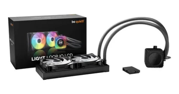 Be quiet! Light Loop IO LCD 240mm černá / Vodní chlazení CPU / IPS displej / RGB / 2x120mm ventilátory (BW034)