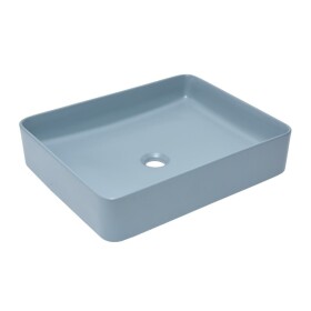 Umyvadlo na desku SAT Infinitio 50x40 cm tmavě modrá mat bez přepadu SATINF5040DBLM SATINF5040DBLM