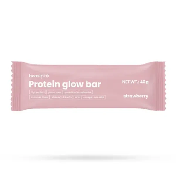 Protein GlowBar - BeastPink (jahoda, 40 g) (79585-6-40g-jahoda)