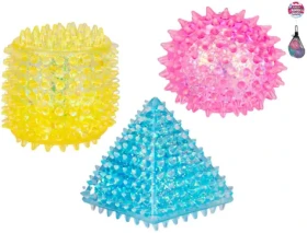 Mačkací antistresový míček 3D geometrická tělesa 3 ks
