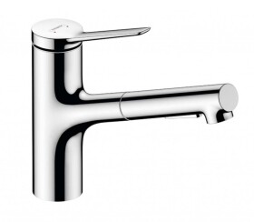 HANSGROHE - Zesis M33 Dřezová baterie 150, s výsuvnou sprškou, sBox lite, chrom 74803000