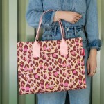 Stylová kabelka Reisenthel Daily Shopper Smiley® leo blush