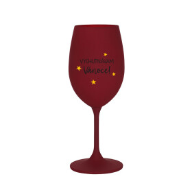 VYCHUTNÁVÁM SI VÁNOCE - bordo sklenice na víno 350 ml