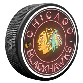Mustang Puk Chicago Blackhawks NHL Neon
