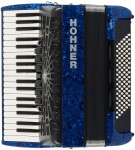Hohner Bravo III 96 dark blue Silent Key