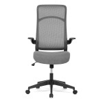 Kancelářská židle, houpací mech., šedý MESH, plast. Kříž