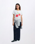 Tričko Thinking MU Blurry Cherry Ida Tee WHITE