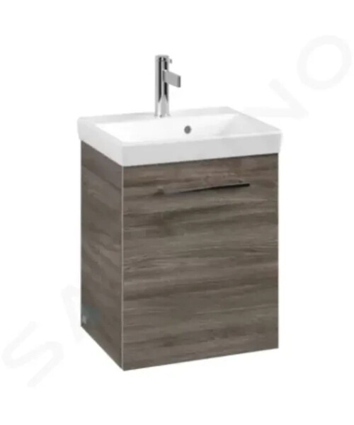 VILLEROY & BOCH - Avento Umyvadlová skříňka, 430x514x352 mm, 1 dvířka, Stone Oak A88701RK