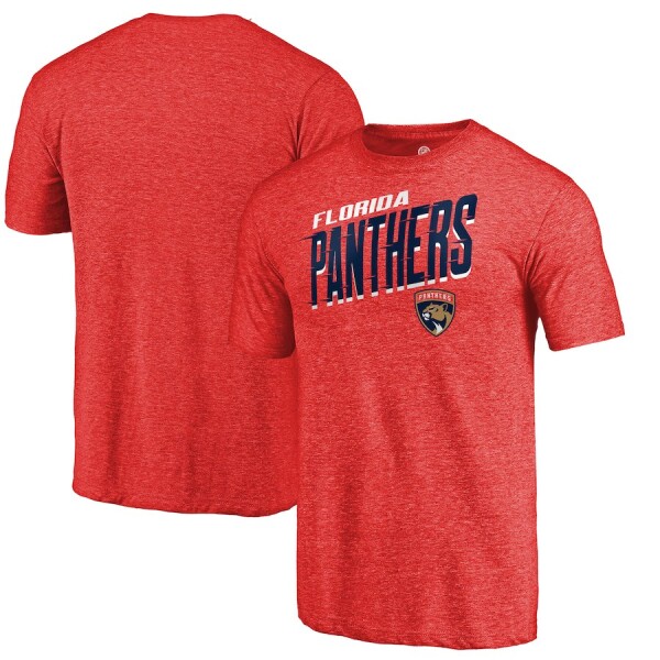 Fanatics Pánské Tričko Florida Panthers Slant Strike Tri-Blend Velikost: XL