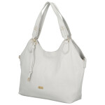 Elegantní dámská koženková kabelka na rameno Mandy, šedá