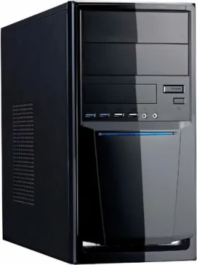Linkworld 7271-23 černá / Počítačová skříň / Midi Tower / USB 3.0 / bez zdroje (7271-23)